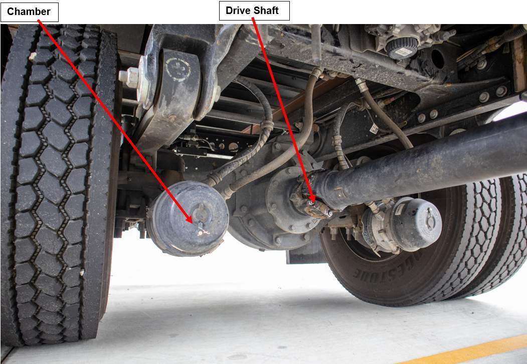 undercarriage of box truck