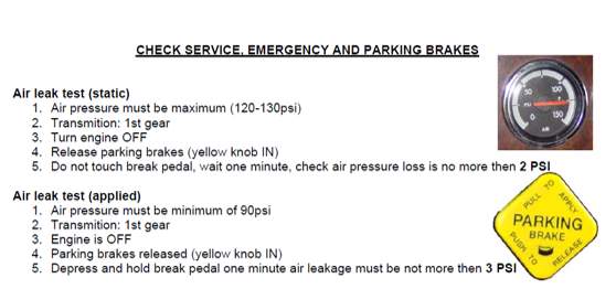 gauge and tractor brake